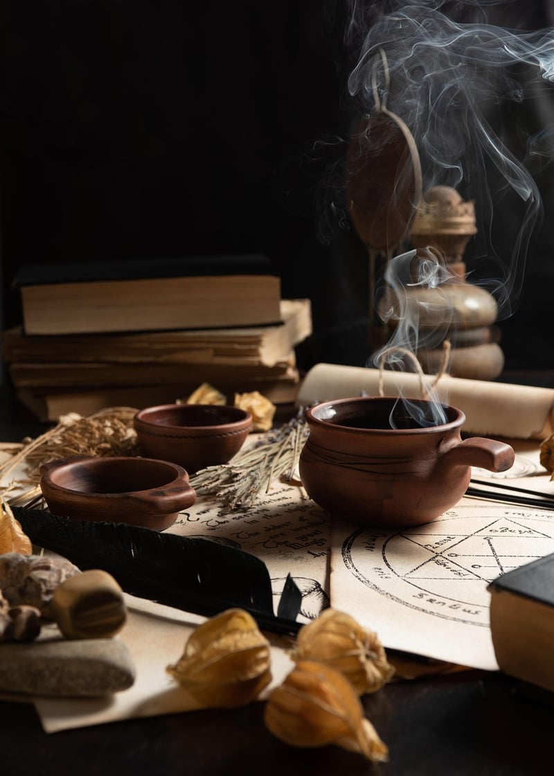 Wizard's den with candles