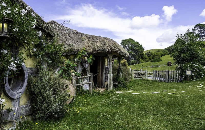 Hobbit hole in the forest